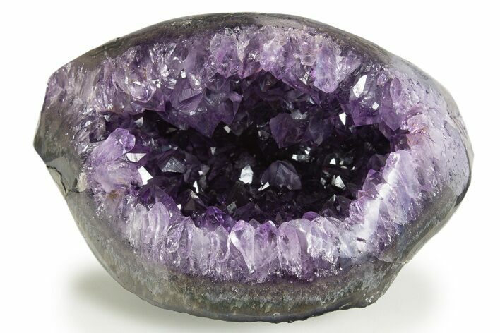 Brilliant Deep-Purple Amethyst Geode - Uruguay #342710